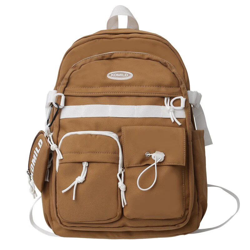 BACK TO SCHOOL   Fashion High School Mochila Women Waterproof Backpack Teenager Boys Girls Schoolbag Multiple Pockets Bookbag Rucksack - Deanwangkt