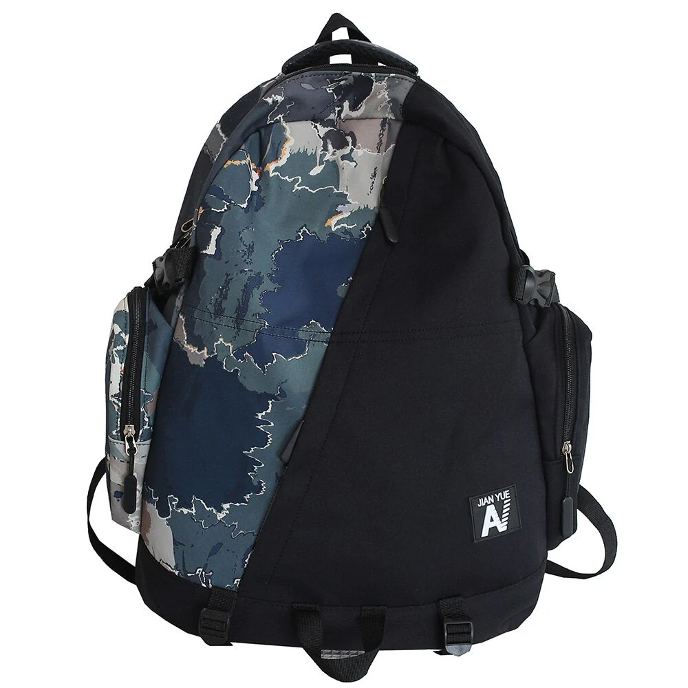 deanwangkt High Capacity Men Graffiti Backpack Camouflage Laptop Book Boy School Bag Female Fashion Women Cool Student Backpack Male Travel - Deanwangkt