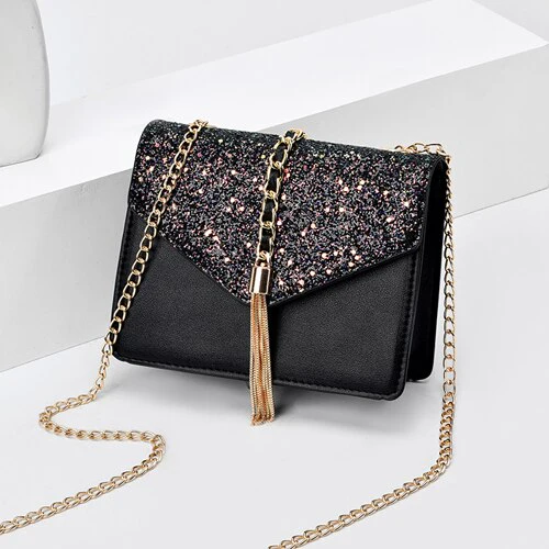 deanwangkt  BACK TO COLLEGE    Fashion Designer Crossbody Bags for Women Shoulder Bags Chain Lady Handbag Tassel Women's Messenger Bags - Deanwangkt
