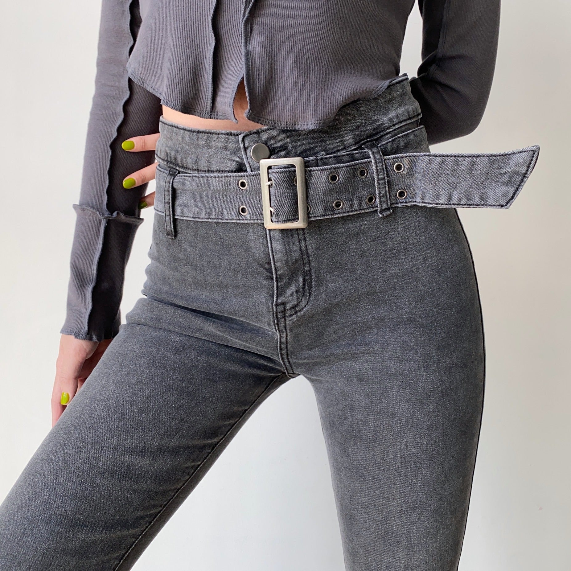 deanwangkt - Hot Girl Denim Flare Jeans - Deanwangkt