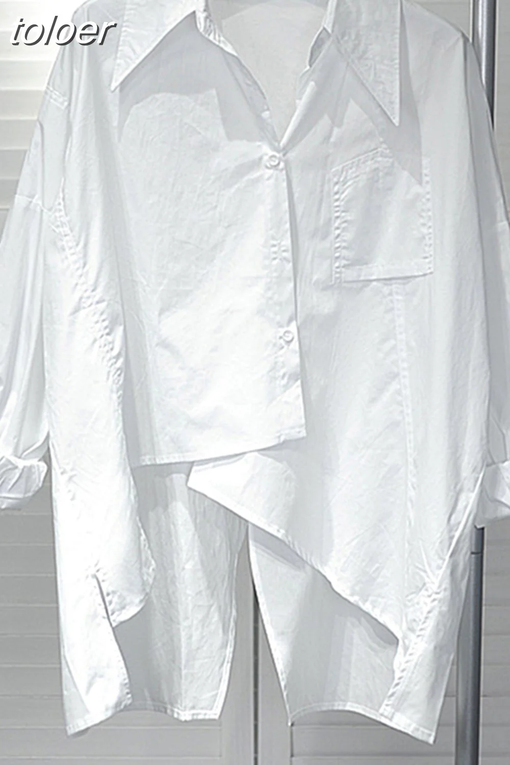 deanwangkt Korean Chic Shirt For Women Lapel Long Sleeve Single Breasted Loose Casual Blouses Females Summer Clothing  Style - Deanwangkt