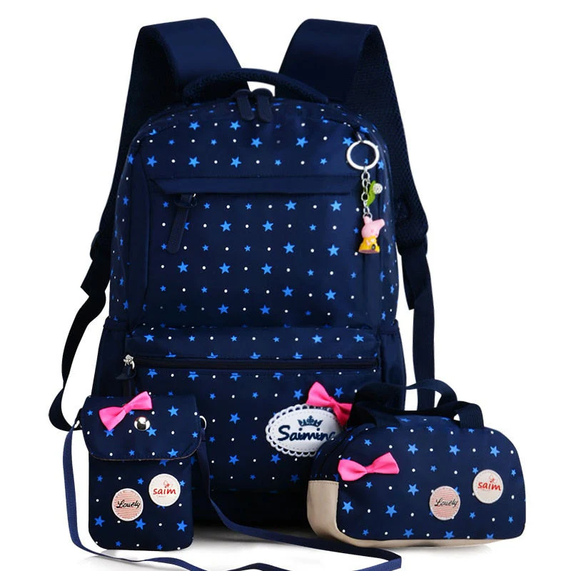 deanwangkt 3pcs/set Printing School Bags Backpacks Schoolbag Fashion Kids Lovely Backpack For Children Girls School bag Student Mochila sac - Deanwangkt