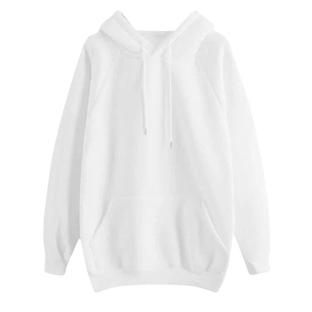 deanwangkt Women Hoodies Fall  Casual Solid Color Hoodie Pocket Long Sleeve Pullover Sweatshirt Pastel Clothes Damskie Z Kapturem #SRN - Deanwangkt