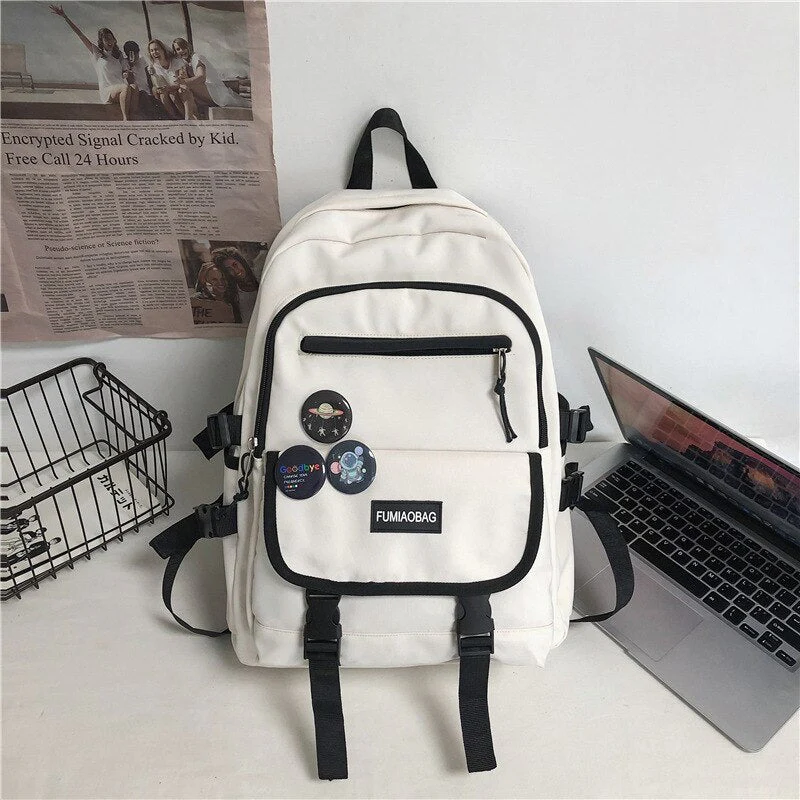 BACK TO SCHOOL  Fashion Men Mochila Black Laptop Backpack Girls Canvas Bagpack High Capacity Teenage Student Schoolbag  Women Travel Bag - Deanwangkt