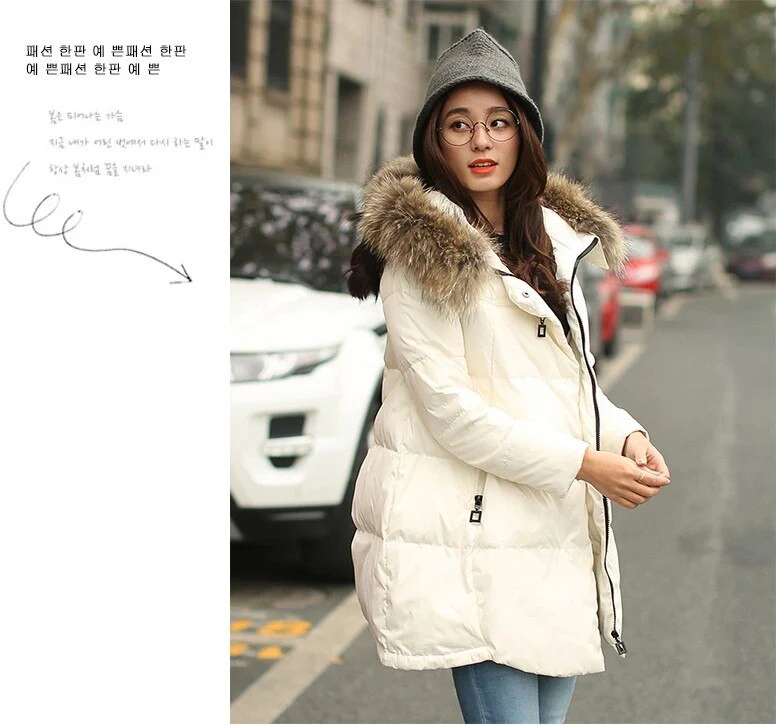 deanwangkt Women Parkas Long Thick Warm Jacket Hooded Fur Zipper Yellow Elegant Ladies Coats Solid Female clothing Parka Femme - Deanwangkt