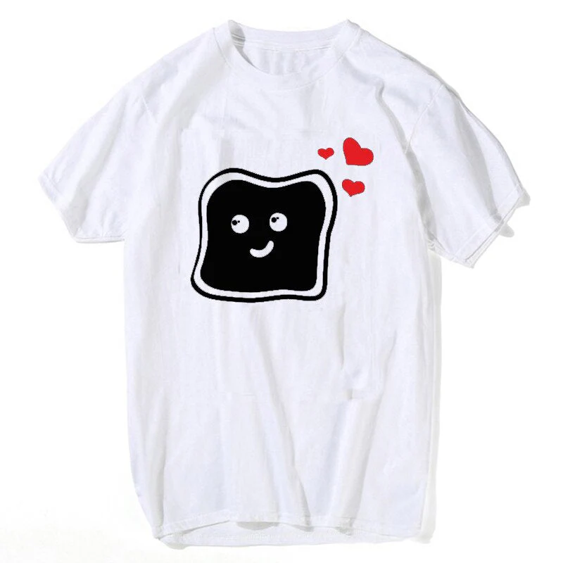 Wenkouban Funny New Couple Clothes Summer Tees Women T-Shirt Cotton Print Nutella T Shirt Women Tops Couple Harajuku T Shirts - Deanwangkt