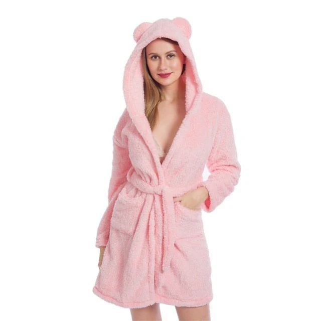 Winter Warm Pyjamas Women Onesies Fluffy Fleece Jumpsuits Sleepwear Overall Plus Size Hood Sets Pajamas For Women Adult - Deanwangkt