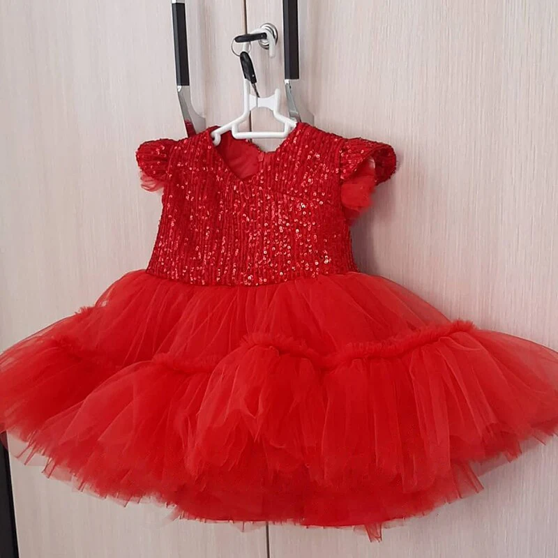 deanwangkt  Baby Clothes for Girls Toddler Kids Wedding Princess Gown Girl Elegant Birthday Dress Tulle Bridesmaid Evening Party Dresses - Deanwangkt