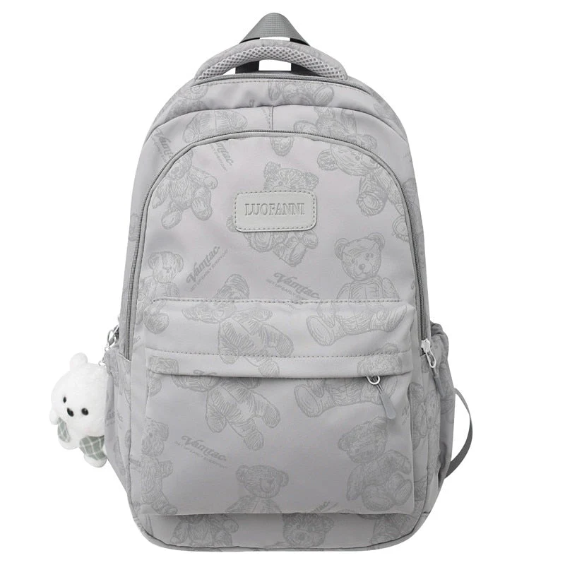 deanwangkt Fashion Big Student Laptop College Backpack Girls School Bag High Capacity Women Backpack Female Cute Leisure Travel Mochila - Deanwangkt