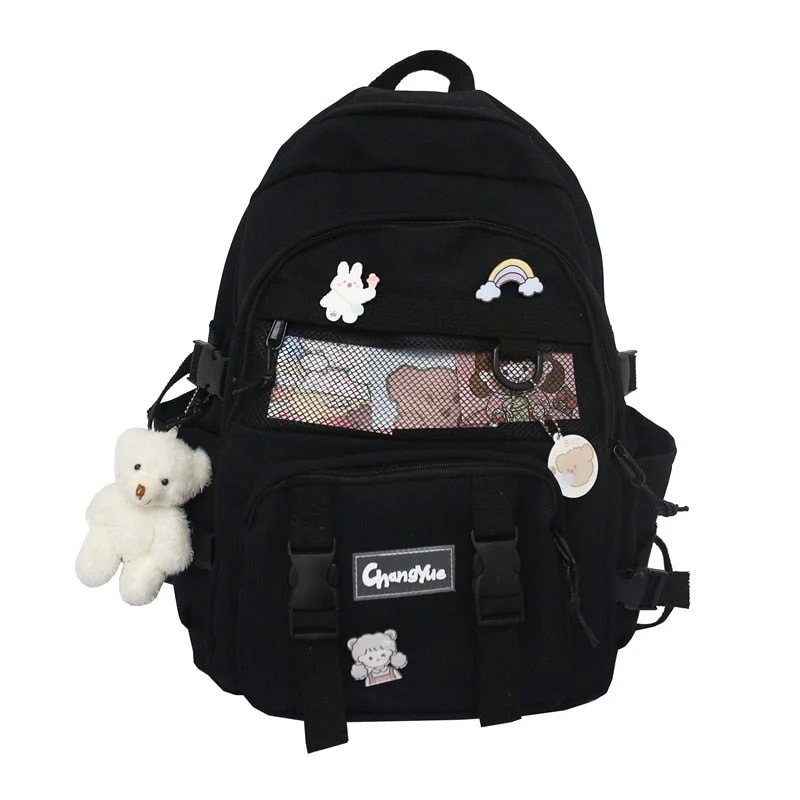 BACK TO SCHOOL    Fashion Lovers Rucksack Women Backpack Kawaii Bookbag for Teenage Schoolbag Laptop Mochila Female Travel Shoulder Bag - Deanwangkt