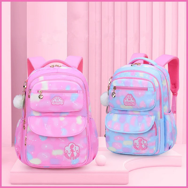 deanwangkt Cute Girls School Bags Children Primary School Backpack satchel kids book bag Princess Schoolbag Mochila Infantil 2 szies - Deanwangkt