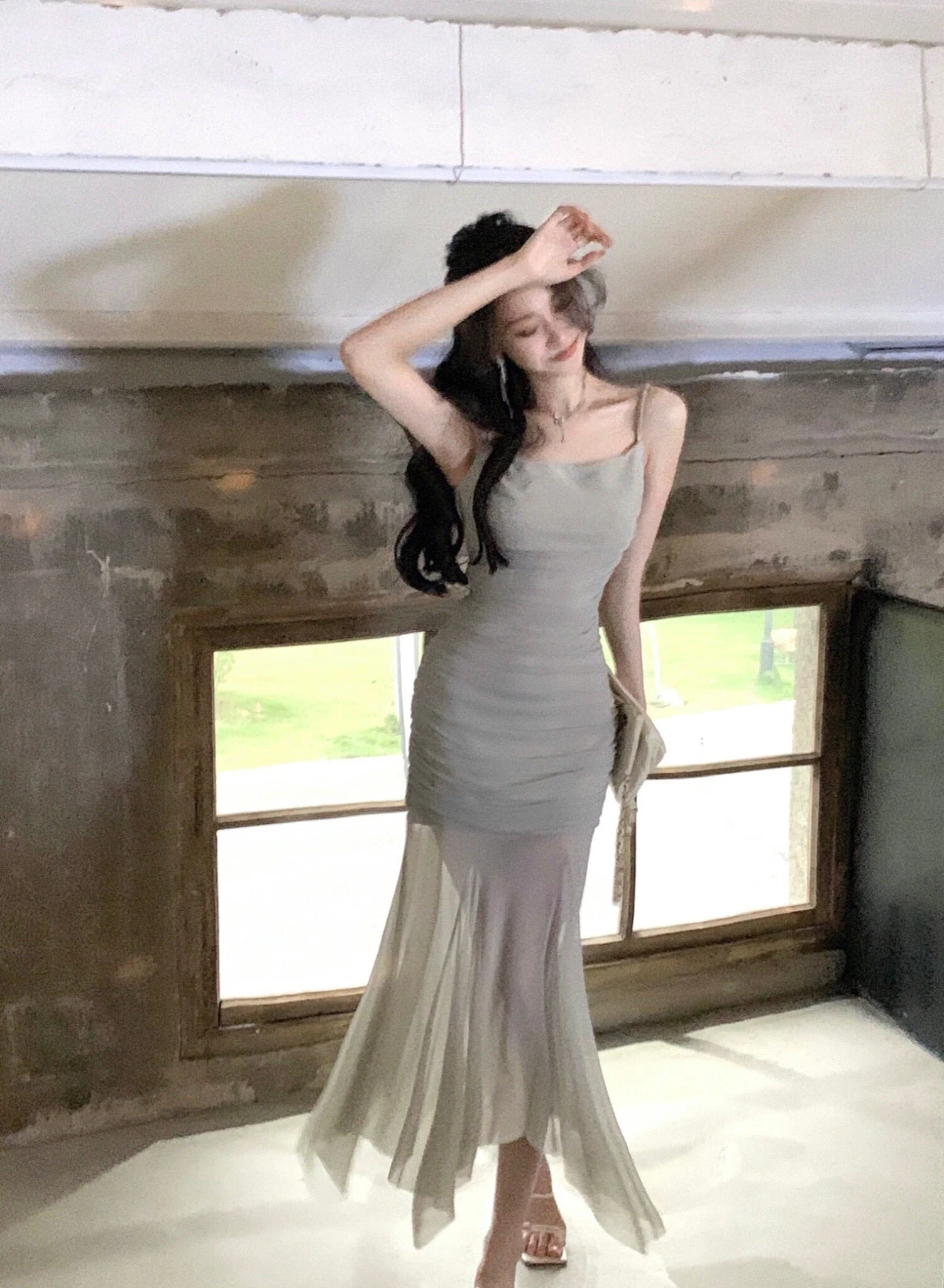 deanwangkt Korean Elegant Straps Dress Women  Summer New Fashion Evening Party Ladies Vestidos Vintage Sexy Slim Female Midi Dresses - Deanwangkt