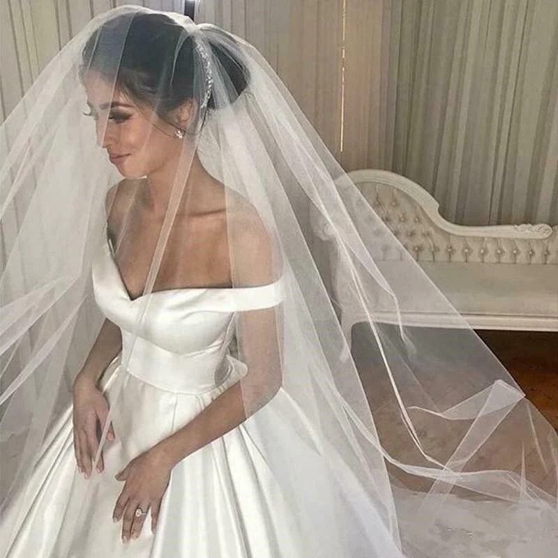 deanwangkt ZL1101 New Romantic Off The Shoulder Elegant Princess Wedding Dresses  Celebrity  Ball Gown Vestido De Noiva Bridal Gowns - Deanwangkt