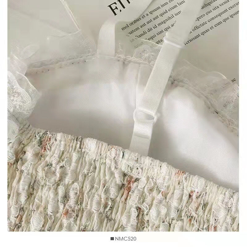 deanwangkt Women Vintage Camisole Summer Floral Chic Korean Girls Single-breasted Pearl Button Lace Crop Top Camisoles For Women Streetwear - Deanwangkt