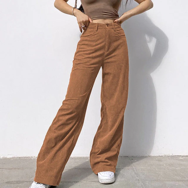 deanwangkt  New Spring Fashion Jeans Women Pants Solid Mid Waisted Wide Leg Pants Straight  Casual Baggy Trousers Jean Femme - Deanwangkt