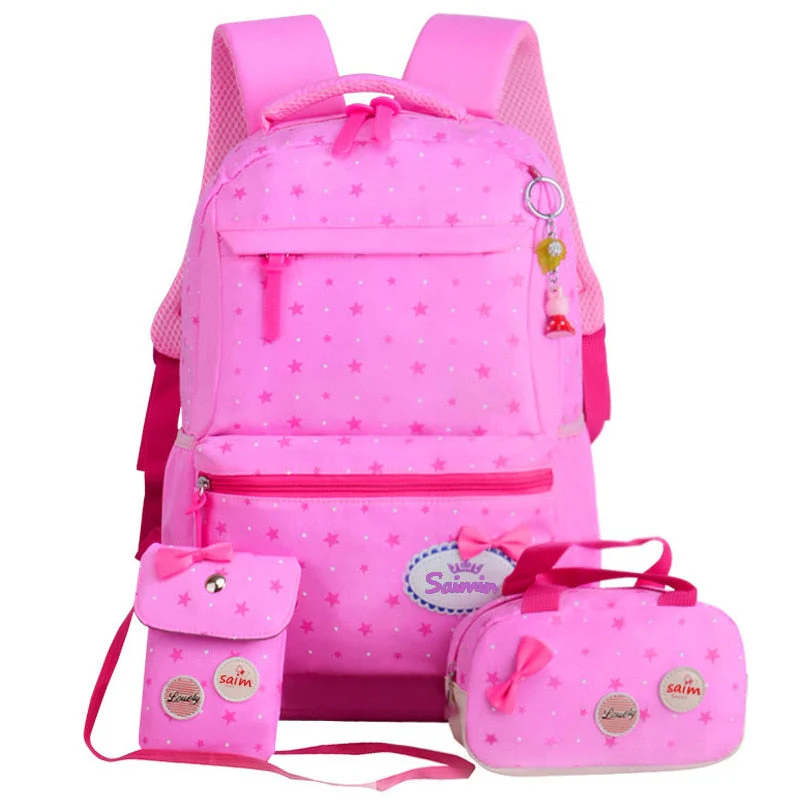 deanwangkt 3pcs/set Printing School Bags Backpacks Schoolbag Fashion Kids Lovely Backpack For Children Girls School bag Student Mochila sac - Deanwangkt