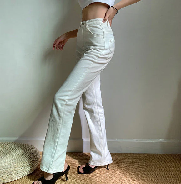 deanwangkt - Key And Lock Straight Jeans - Deanwangkt