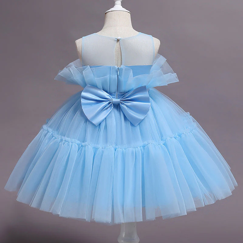 deanwangkt  Baby Clothes for Girls Toddler Kids Wedding Princess Gown Girl Elegant Birthday Dress Tulle Bridesmaid Evening Party Dresses - Deanwangkt