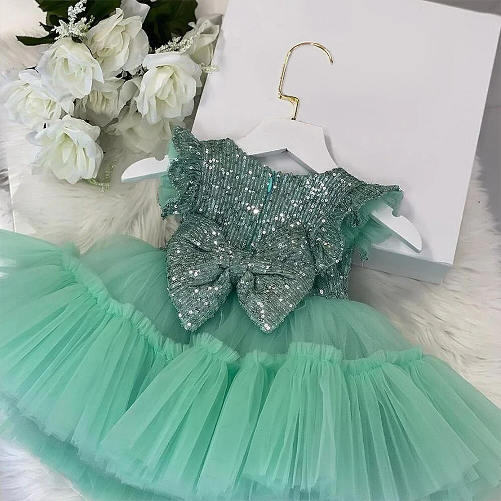 deanwangkt  Baby Clothes for Girls Toddler Kids Wedding Princess Gown Girl Elegant Birthday Dress Tulle Bridesmaid Evening Party Dresses - Deanwangkt