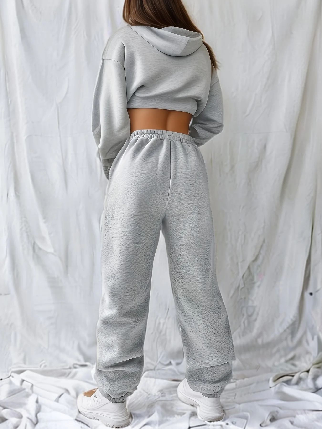 deanwangkt-1 Letter Graphic Elastic Waist Sweatpants, Casual Sports Pants, Women's Athleisure - Deanwangkt