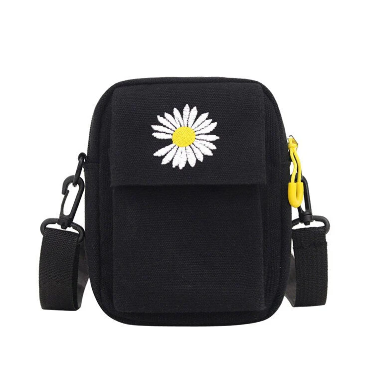 deanwangkt  Women Purse Bag New Small Canvas Bag For Women  Flower Embroidery Shoulder Bag Girls Crossbody Bag Phone Bags Bolsa Feminina - Deanwangkt