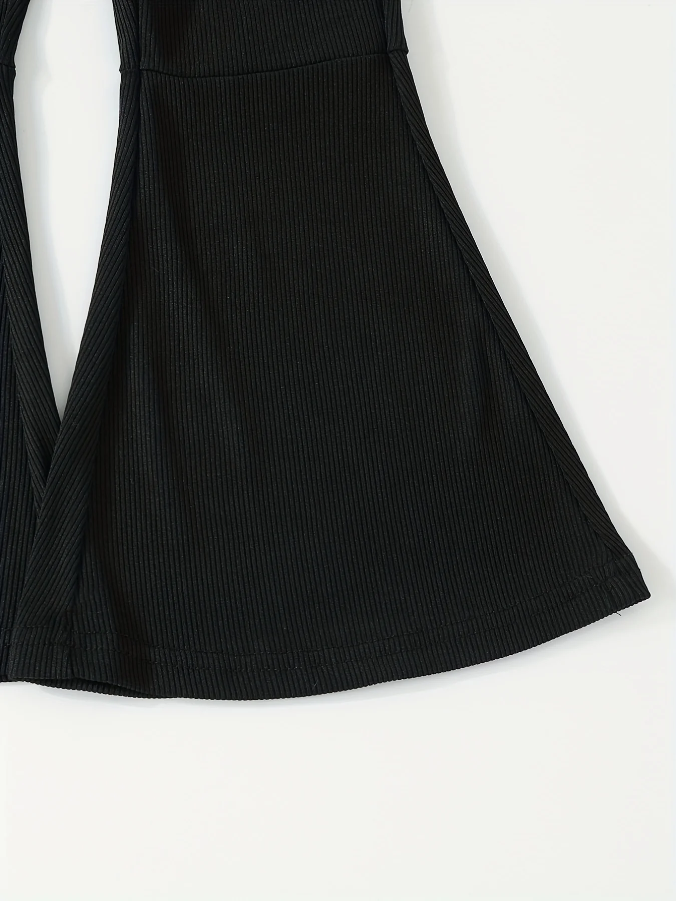 Trendy Girls Casual Bell Bottom Pants Stretch High Waist Flared Pants Pants For Going Out Party School - Deanwangkt