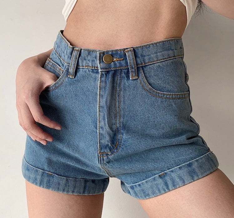 deanwangkt - Classic Retro Denim Shorts - Deanwangkt