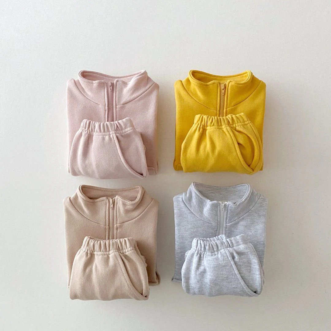 deanwangkt New Spring Autumn Baby Boys Girls Clothes Children Toddler Fashion Costume Kids Tracksuits Letter Hoodies Jacket Pants 2Pcs Sets - Deanwangkt