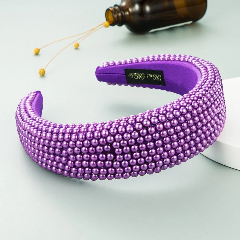 Hotsale New Bling Rhinestone Full Crystal Headbands for Women  Shiny Diamond Bedazzled Designer Tiara Baroque Headband Women - Deanwangkt