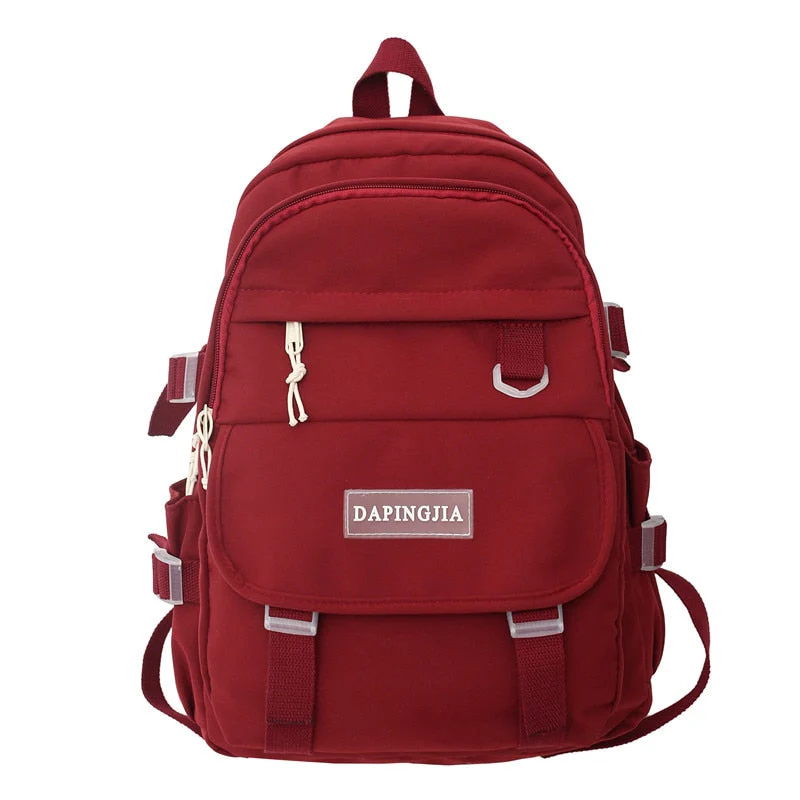 Cool Female Waterproof White College Backpack Trendy Lady Laptop Backpack Book Girl Travel Student Bag Fashion Women School Bags - Deanwangkt