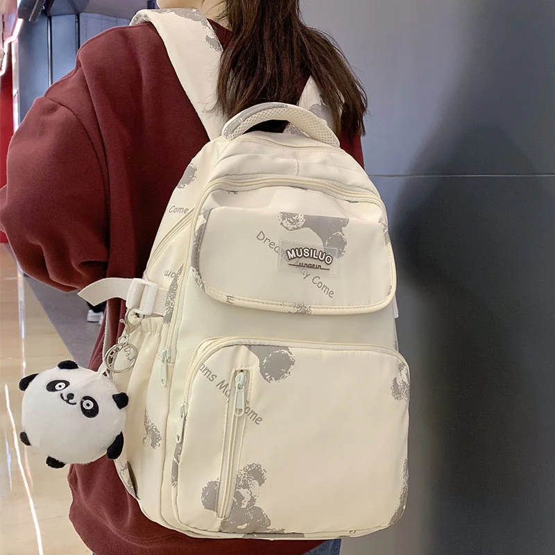 Fashion Kawaii Travel Bag Student Laptop College Backpack Girls School Bag Teenage Women Backpack Female Leisure Cute Mochila - Deanwangkt
