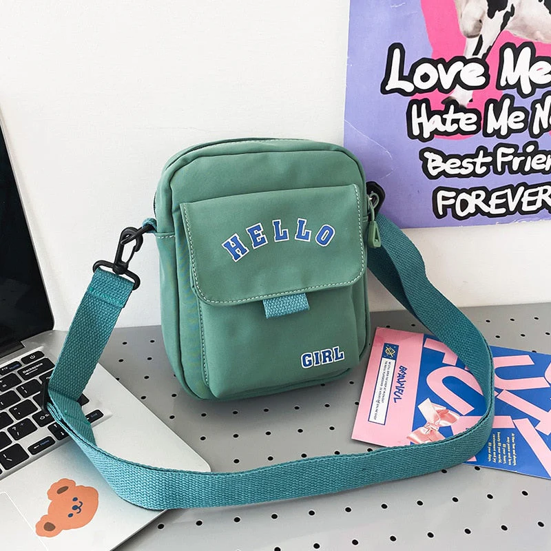 deanwangkt Teenage Girls Small Bag Women Letter Print Handbags and Purses Fashion  Crossbody Bags For Women Bolsa Feminina Shoulder Bag - Deanwangkt
