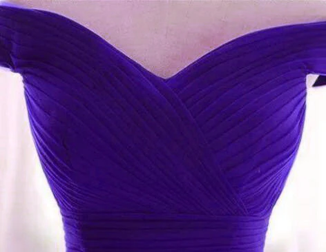 Solvbao Beautiful Purple A-line Long Off Shoulder Prom Dress, New Prom Dress - Deanwangkt