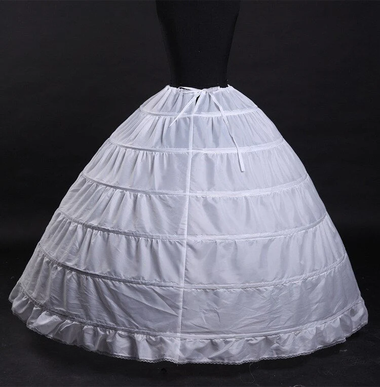 In Stock  White  6 Hoops Petticoats Bustle for Ball Gown Wedding Dresses Underskirt Bridal Accessories Bridal Crinolines - Deanwangkt