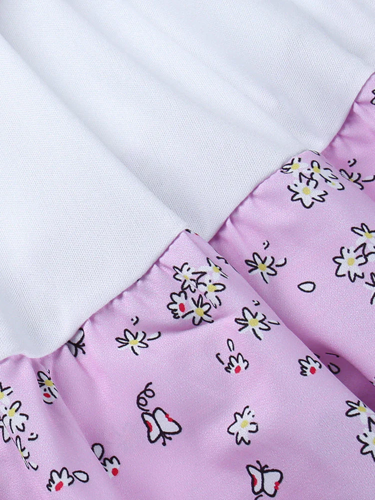 deanwangkt Forefair Floral Print Corset Spaghetti Strap Dresses Women Sexy Backless Spring Summer Ruffle Casual Vintage Mini Dress  Summer Fairy Dress - Deanwangkt