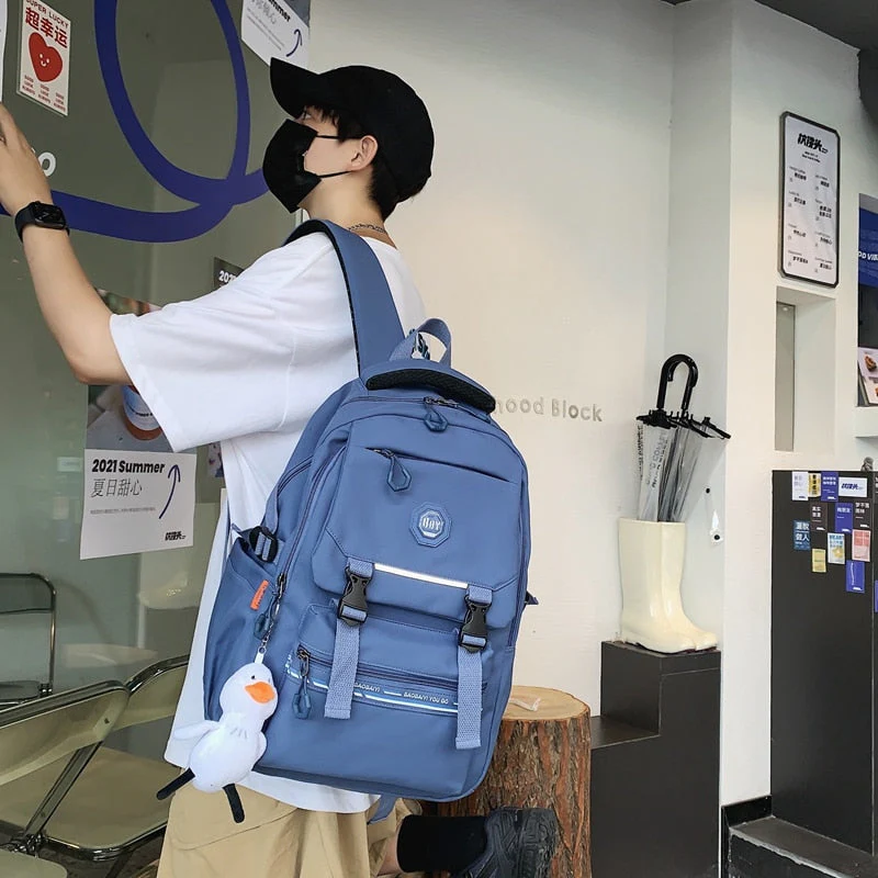 Back to school  High School Bookbag Fashion Lovers Rucksack Schoolbag for Girls Boys Waterproof Women Travel Bag Mochila Men Backpack - Deanwangkt