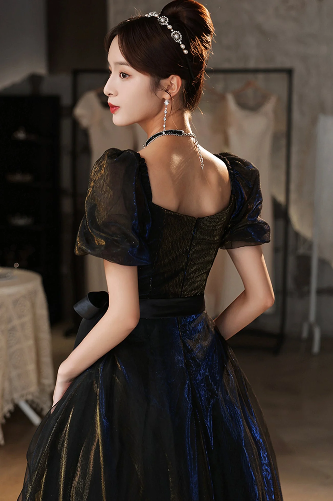 solvbao Cute Tulle Long Prom Dresses, A-Line Evening Dresses - Deanwangkt