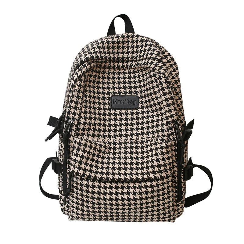 deanwangkt NEW Women's Luxury Fashion Knit Backpack Designer Ladies School Bag Female Large-capacity College Pattern High Quality Backpack - Deanwangkt