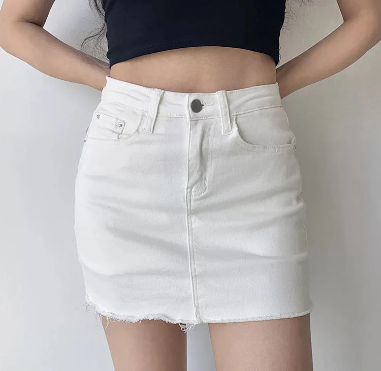 deanwangkt - Edgy Gal Denim Skirt - Deanwangkt