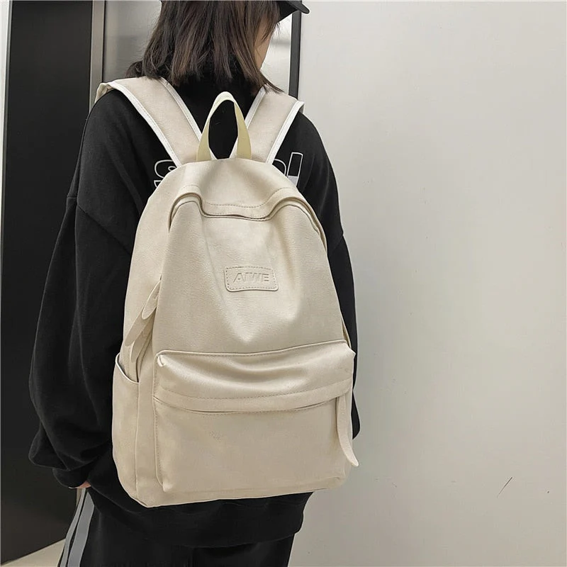 deanwangkt  High Quality Women Man Backpack Soft Leather Men's Backpacks Girl Luxury Designer Back Pack Laptop Bag Large Capacity Travel Bag - Deanwangkt