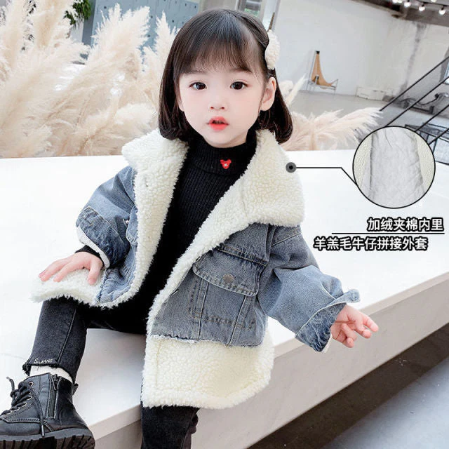 deanwangkt new Baby Girl Boy winter Spring Autumn Plush Coats Jackets Fashion cotton down Kids Children Overwear Clothes - Deanwangkt