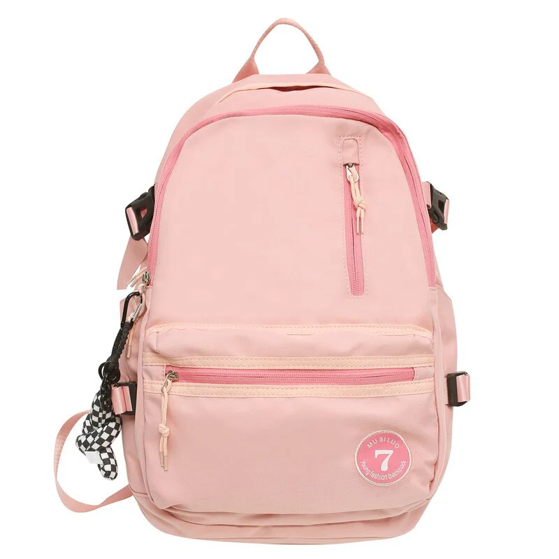 Fashion Women College Backpack For Teenage Girl Travel Mochila Female School Bag Children Men Black Laptop Backpack Rucksack - Deanwangkt