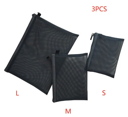 deanwangkt  Mini Mesh Cosmetic Bag Women Portable Lipstick Bag Makeup Bag One Set Makeup Pouch Toiletry Bag Necessarie Feminina Kosmetyczka - Deanwangkt