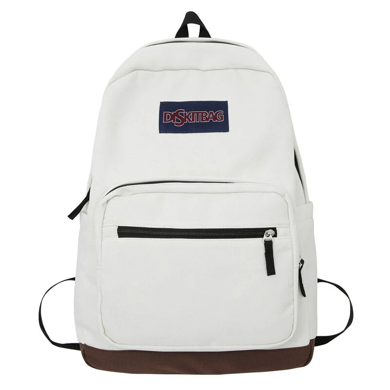 Back to school  Teenager Student Backpack Black Fashion Men Women Nylon Laptop Mochila Waterproof School Bag for Girls Travel Rucksack - Deanwangkt