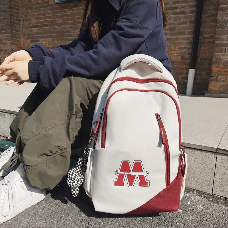 Back to school  Fashion Women Travel Mochila High-capacity High School Backpack Waterproof Girls Boys Bookbag College Laptop Rucksack - Deanwangkt