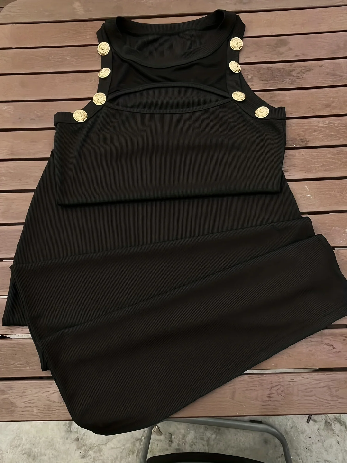 Crew Neck Tank Dress, Ribbed Slim Casual Dress, Women's Clothing - Deanwangkt