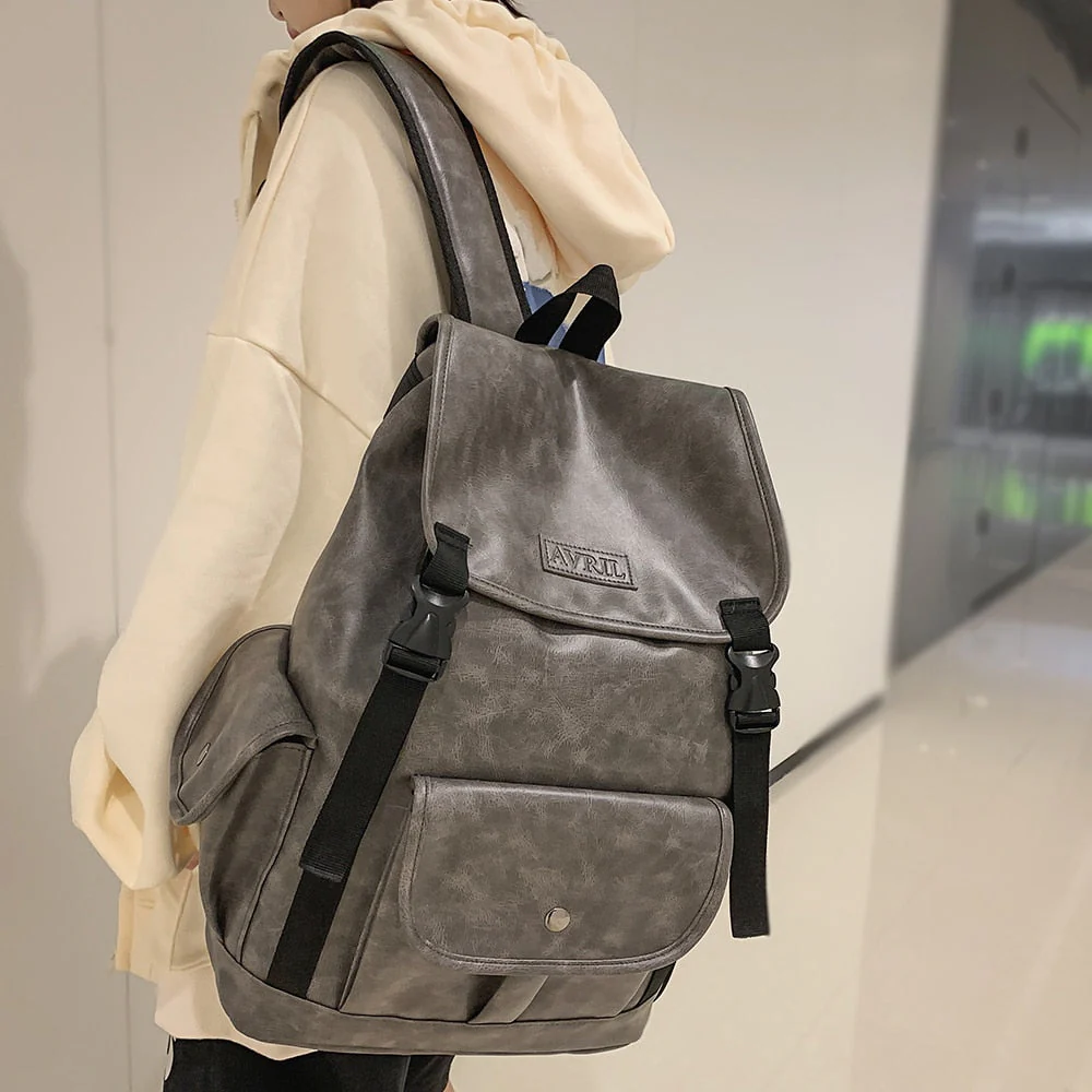 High Quality Women Man Backpack Soft Leather Men's Backpacks Girl Luxury Designer Back Pack Laptop Bag Large Capacity Travel Bag - Deanwangkt