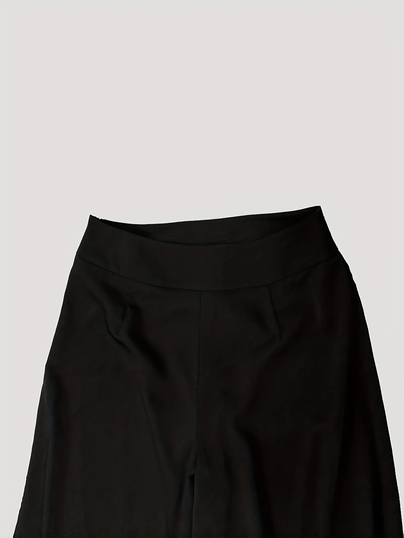 Solid Wide Leg Pants, Casual High Waist Pants, Women's Clothing - Deanwangkt