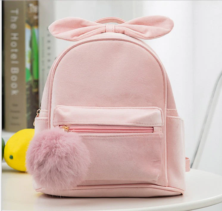 deanwangkt Cute Kid Toddler Mini Backpack Kindergarten Schoolbag Baby Cartoon Bowknot Shoulder Bag Handbag Fashion - Deanwangkt