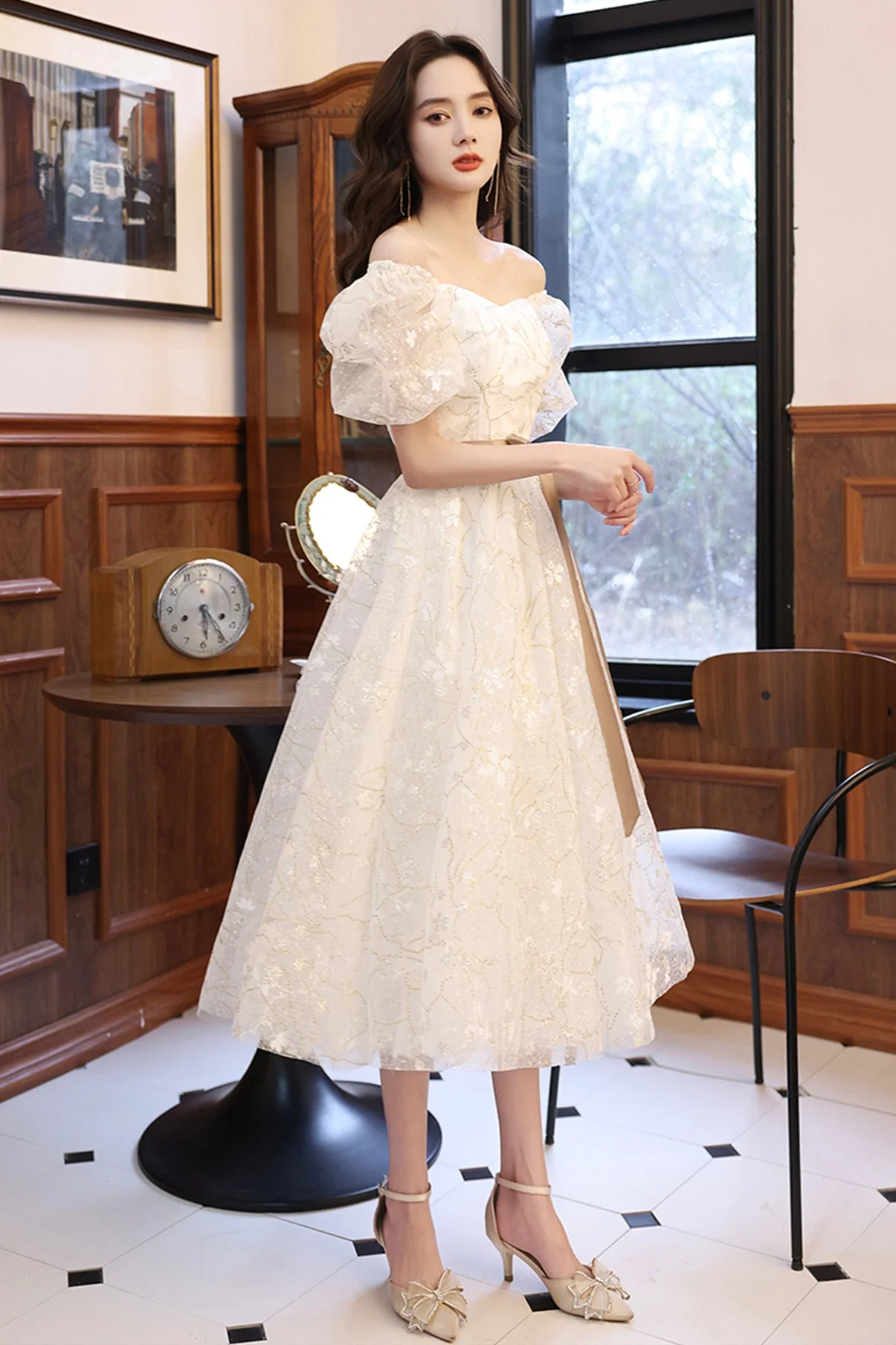 solvbao White A-Line Short Prom Dresses, White Party Dresses - Deanwangkt